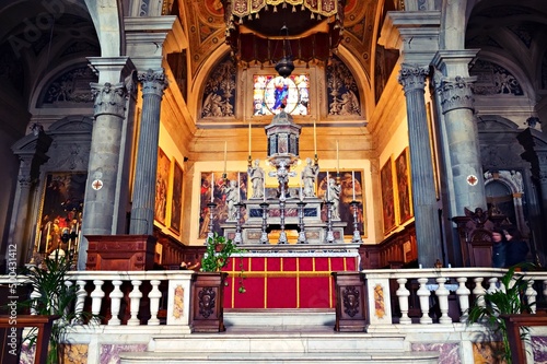 Quadro su tela interior of the Cathedral of Santa Maria Assunta in Cortona, Arezzo, Italy