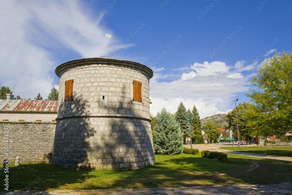 Tower of Billiard Palace in Cetinje, Montenegro Tower of Billiard Palace in Cetinje, Montenegro