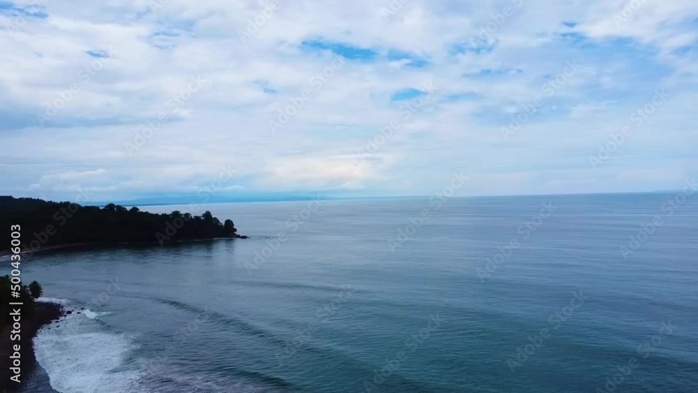 Aerial view of beautiful ocean in the tropical area Aerial view of beautiful ocean in the tropical area