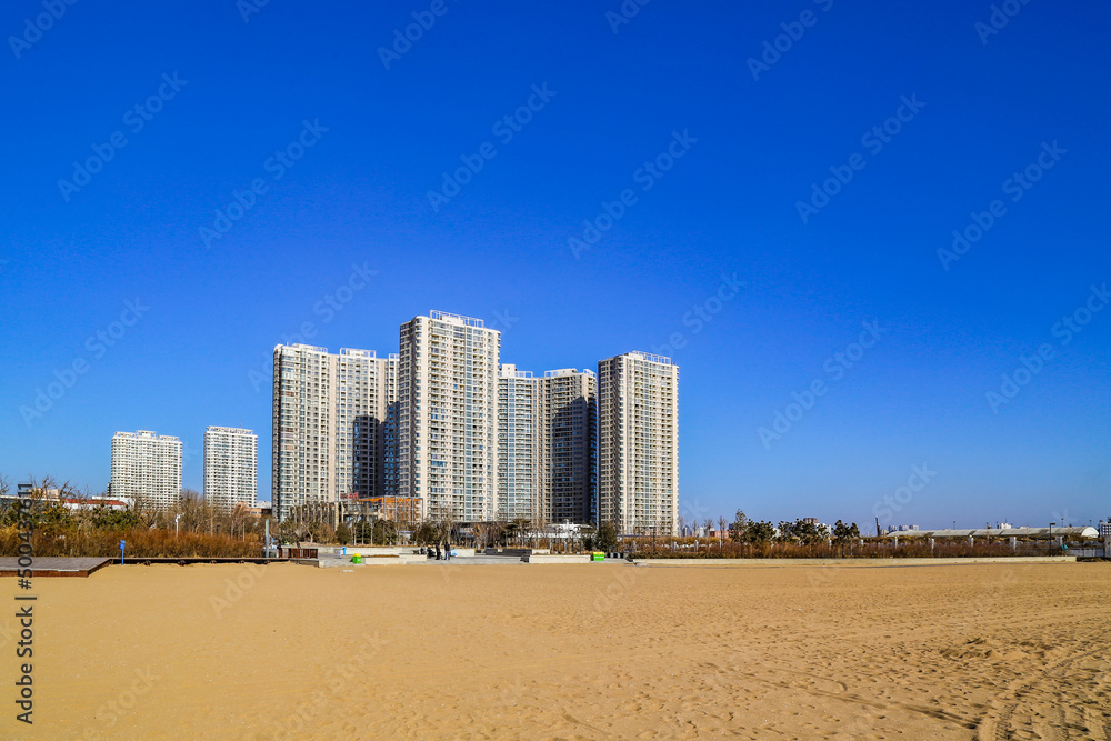 Beidaihe Beach, Qinhuangdao, Hebei, China Beidaihe Beach, Qinhuangdao, Hebei, China