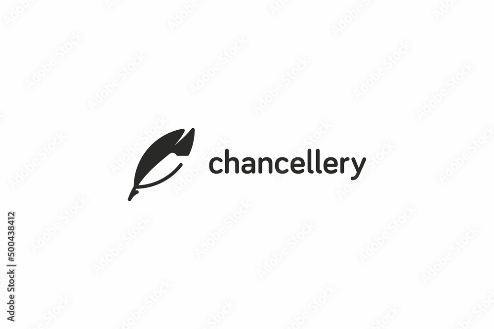 Obraz premium Template logo design for chancellery