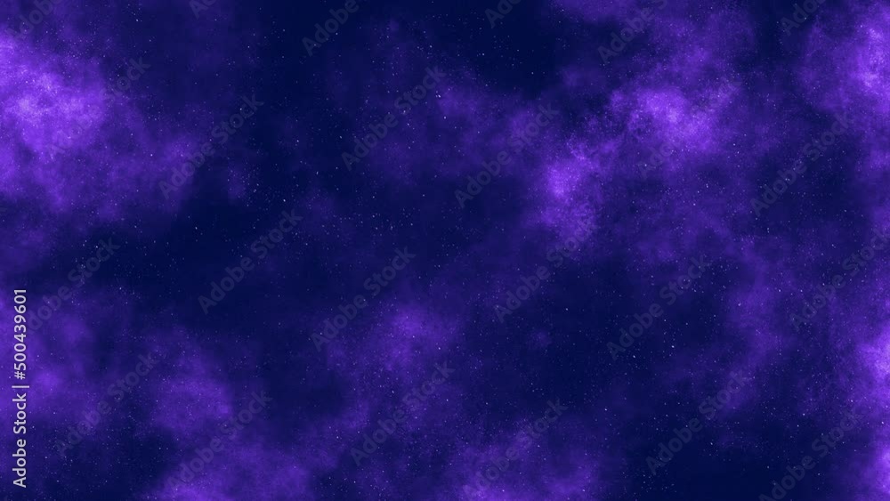 Blue nebula concept with small moving stars. Blue nebula concept with small moving stars.