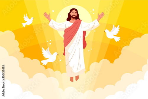 Ascension Day Illustration
