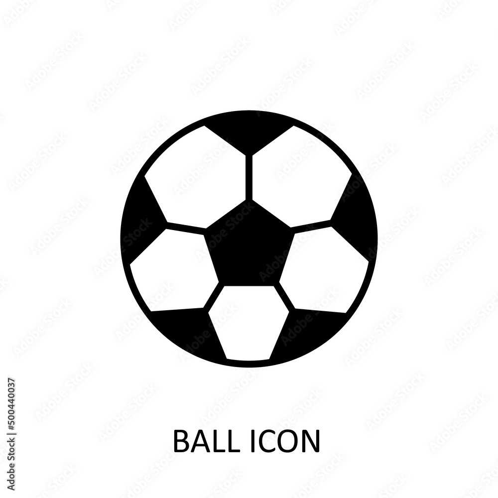 Outline icon with soccer ball drawing. Outline icon with soccer ball drawing.