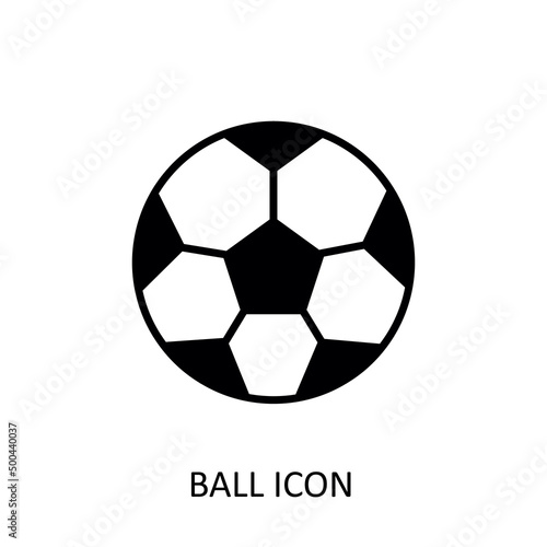 Outline icon with soccer ball drawing.