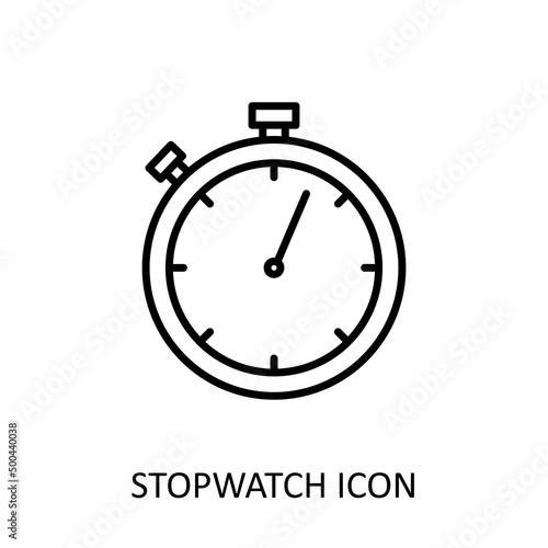Outline icon with stopwatch drawing.
