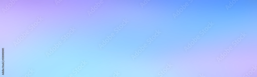 Wide defocus empty background very light blue. Intensive blurred pattern light pale violet. Banner for the site.