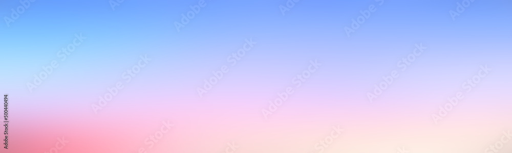 Wide multicolor illustration light sky blue. Gradient background web template banner poster digital graphic artwork light pale violet. Modern design in abstract style.