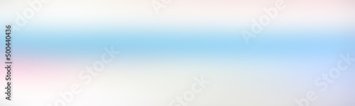 Wide abstract colorful horizontal degrade gradient smoky white. Abstract colorful blurred gradient mesh background very light blue. Blended gradient cover for poster, card template, annual report,.