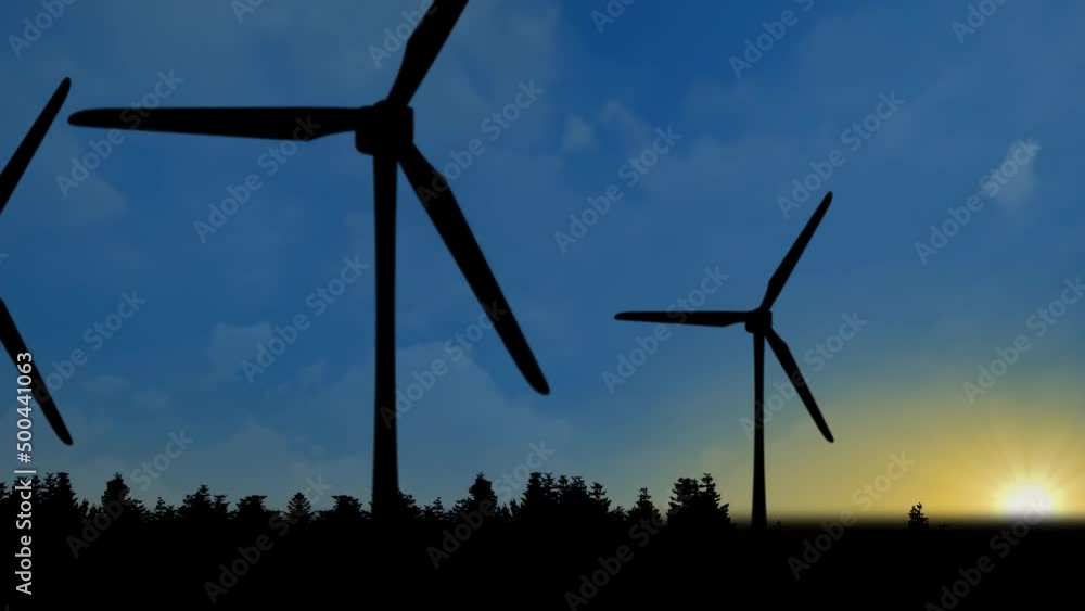 Futuristic Technology Save the seamless loop cycle animation of a clean green energy