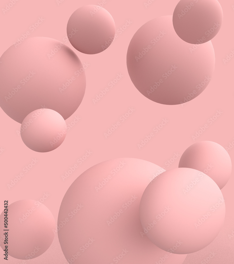 Pink abstract background with pink sphere. 3d rendering Pink abstract background with pink sphere. 3d rendering