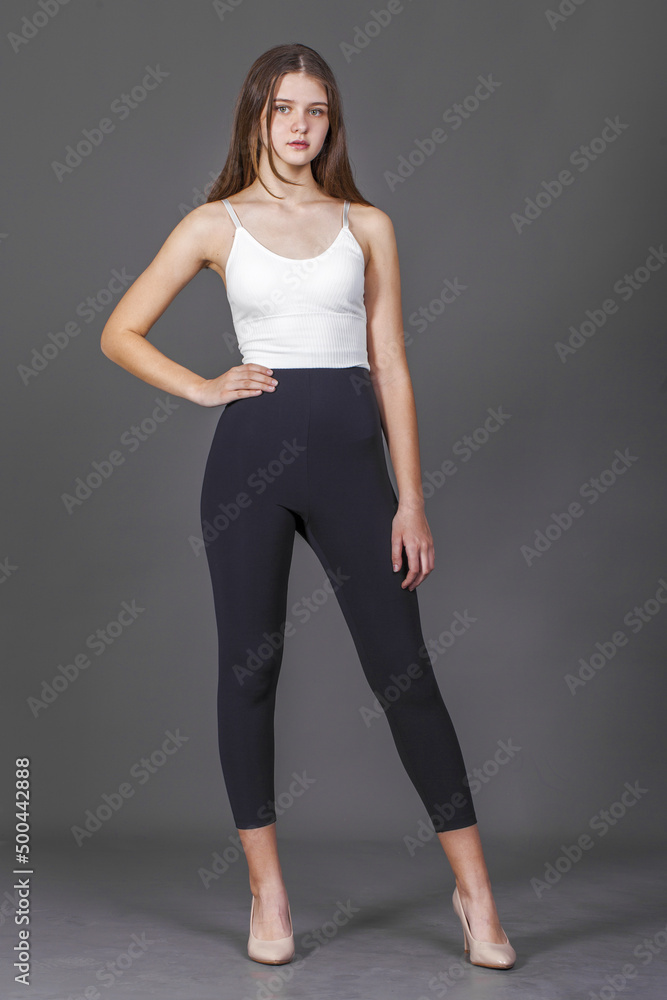 Full body portrait of a young beautiful girl Full body portrait of a young beautiful girl