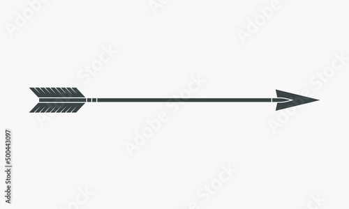 Arrow graphic icon. Arrow sign isolated on white background. Vector illustration