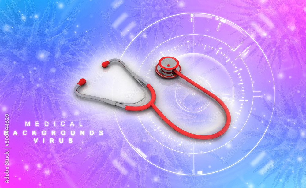 3d rendering medical doctor stethoscope