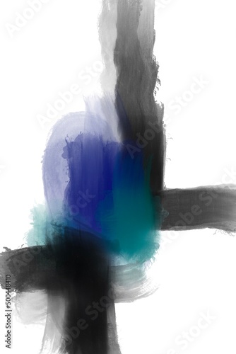 Abstract art design illustrations oil collection color minimal style concept 