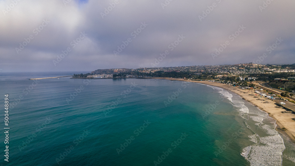 Great White Shark cruising the beaches in South Orange County, California.  He even gets close to some swimmers