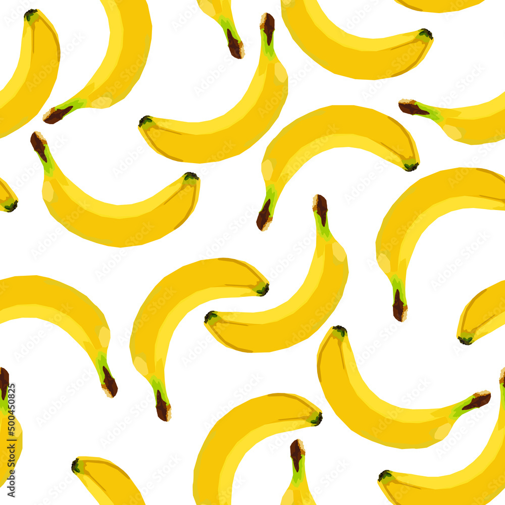 Banana fruit vector seamless pattern. Banana fruit vector seamless pattern.