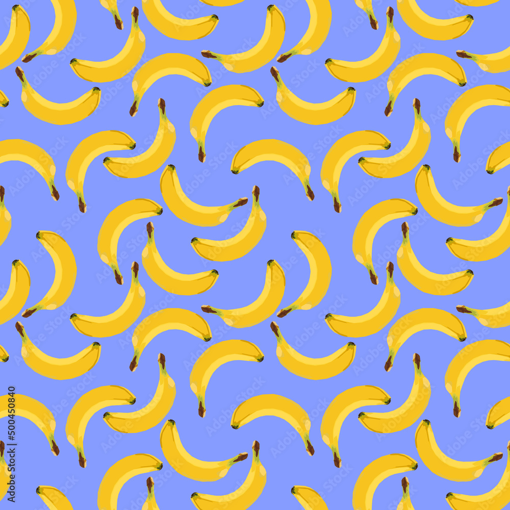 Banana fruit seamless pattern. Banana fruit seamless pattern.