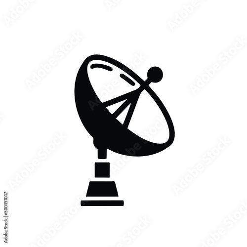 Canvas Print Satellite Dish line icon