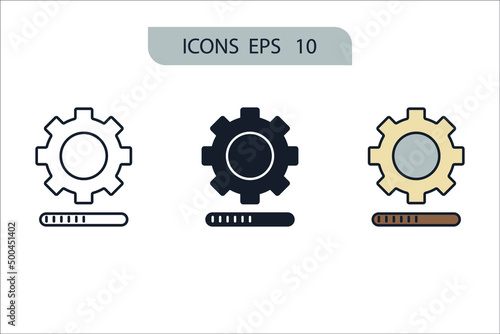 software icons symbol vector elements for infographic web