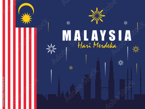 malaysia hari merdeka lettering photo