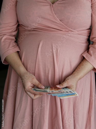 economy and finance with european money during pregnancy