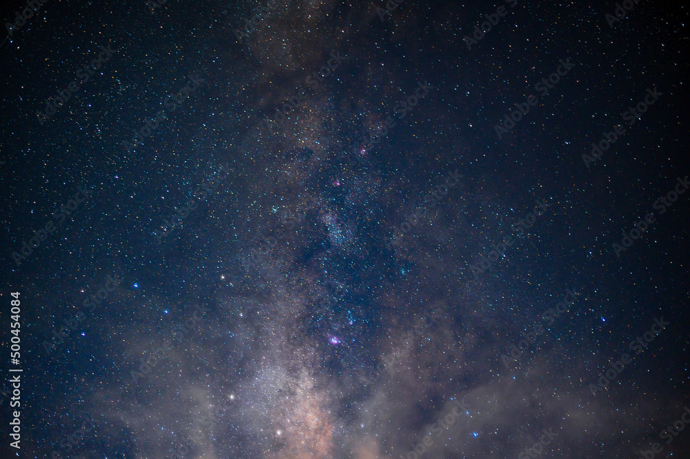 close up milky way in stary night close up milky way in stary night