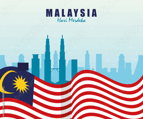 malaysia hari merdeka postcard