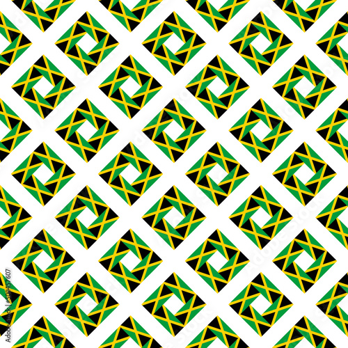 jamaican flag pattern. abstract background. vector illustration