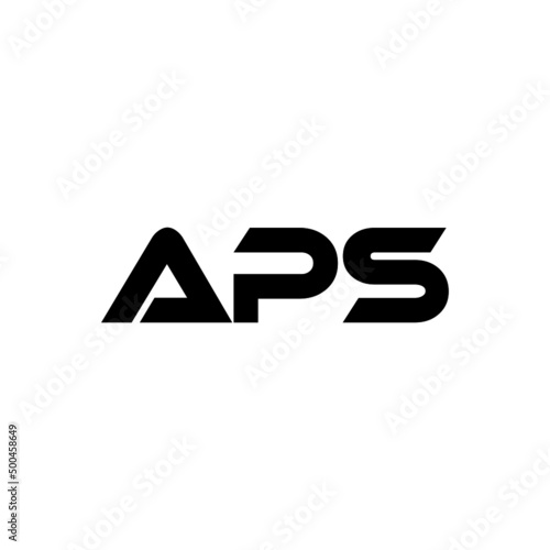 APS letter logo design with white background in illustrator, vector logo modern alphabet font overlap style. calligraphy designs for logo, Poster, Invitation, etc. photo