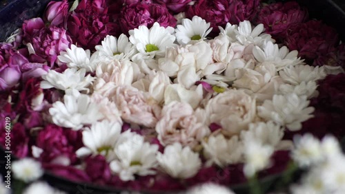 part of traditional ceremony of javanesse wedding photo