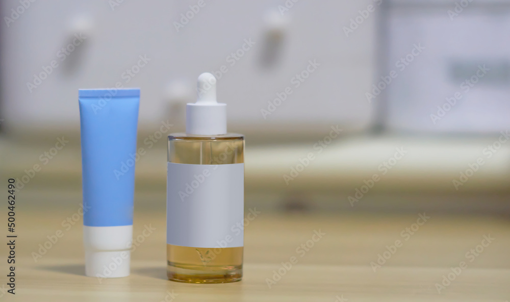 yellow skin generator on table with cream yellow skin generator on table with cream