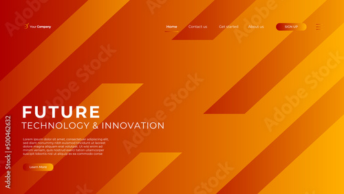 Trendy abstract design template with 3d flow shapes. Dynamic gradient composition. Applicable for landing pages, covers, brochures, flyers, presentations, banners. Vector illustration. Eps10