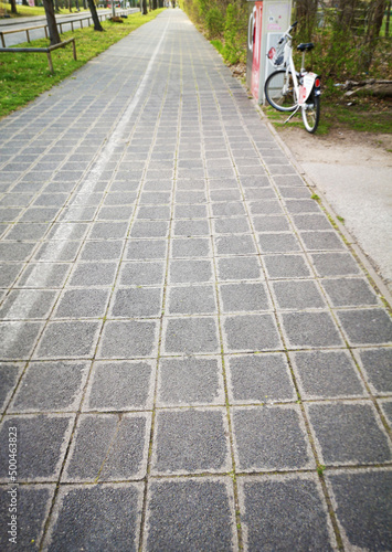 bicycle lane in the city
