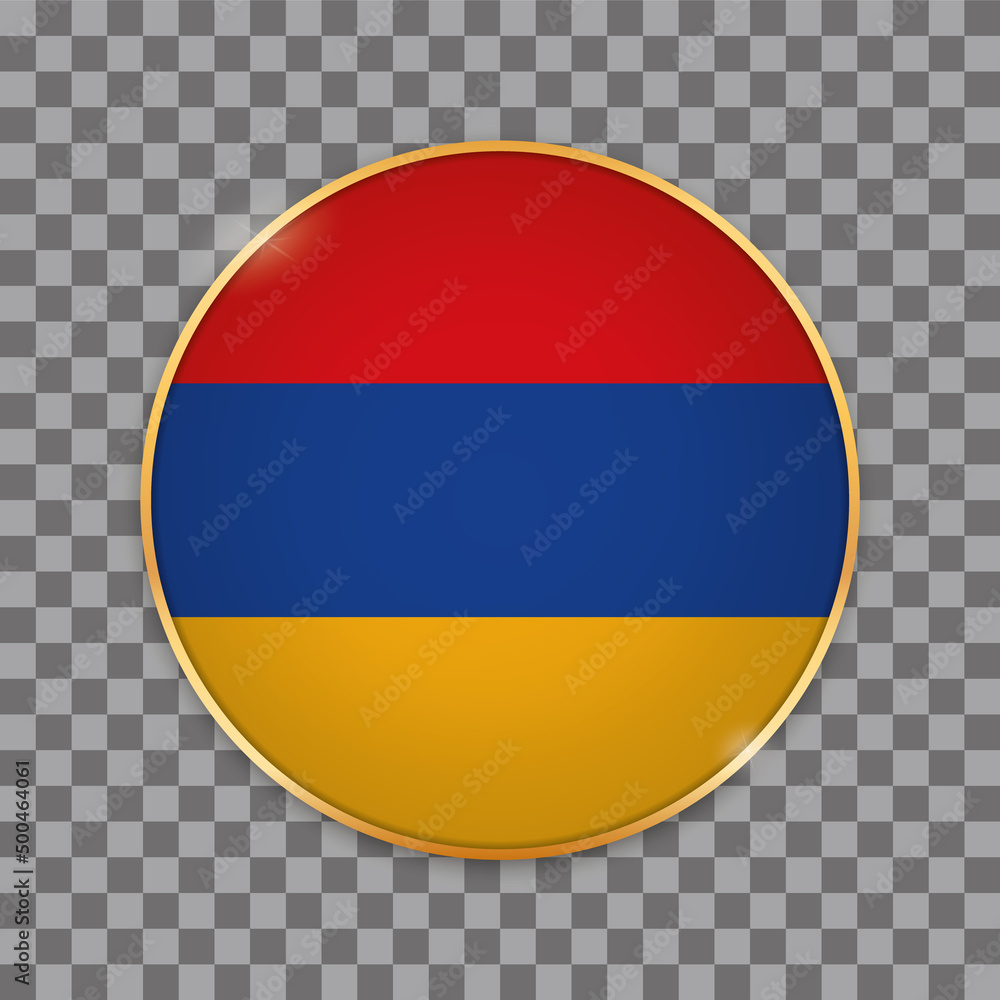 vector illustration of round button banner with country flag of Armenia vector illustration of round button banner with country flag of Armenia