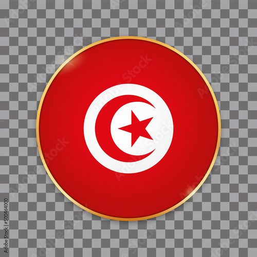 vector illustration of round button banner with country flag of Tunis Free Download vector illustration of round button banner with country flag of Tunis - GFXLoad