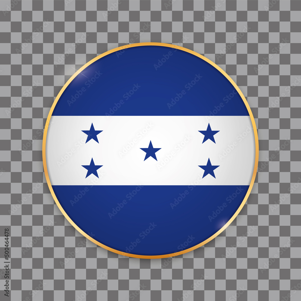 vector illustration of round button banner with country flag of Honduras vector illustration of round button banner with country flag of Honduras