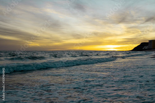 Sunset on beach in Puerto Peñasco Mexico © Seth