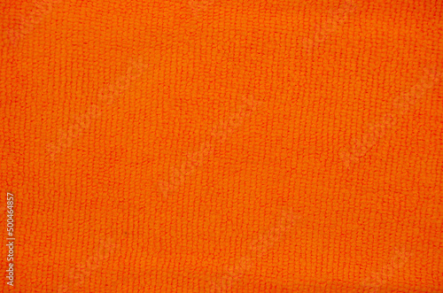High quality beautiful orange fabric background texture, empty blank and clean fabric material