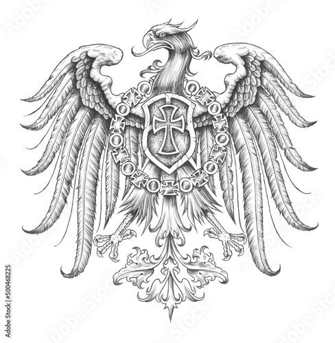 eagle design for templar heraldic