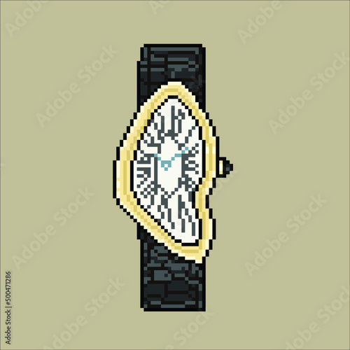 uniqiu watch with pixel art style photo