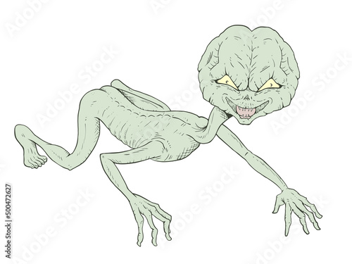 Creepy creature draw