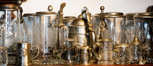 old retro beer mugs