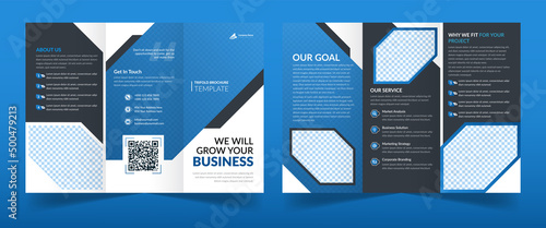 Corporate Business Modern trifold A4 size brochure