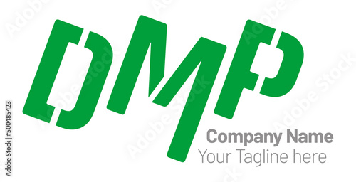 DMP Acronym Green Capital Logo Oblique