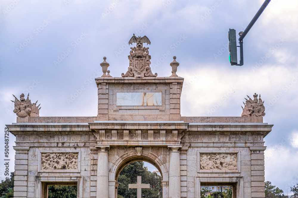 Puerta de la Mar in Valencia Spain