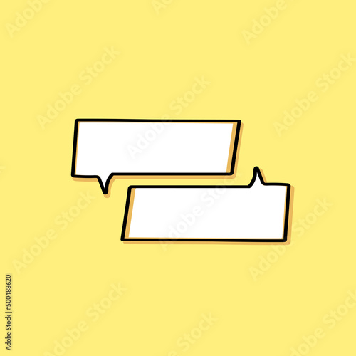 Free Download cartoon speech bubbles on yellow background Different doodle forms for your text, dialogs icon images jpeg Blank with text place.hand drawn shapes isolated hand drawn speech bubbles isolated.  - GFXLoad