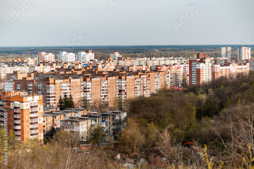 Fotografie View on the Poltava city buildings in Ukraine during the russian invasion