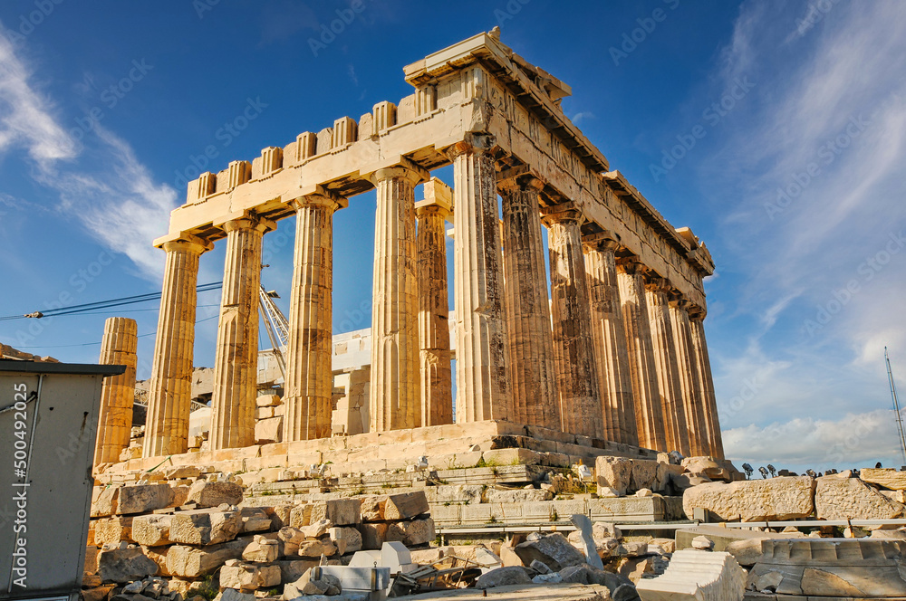 Acropolis Parthenon in Athens of Greece
