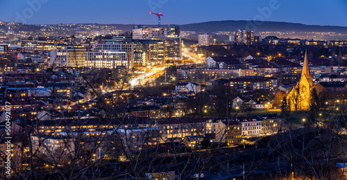 city at night, Helsfyr, Vålerenga, Etterstad,, Oslo, Norway